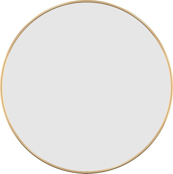 vidaXL Καθρέφτης Τοίχου, Χρυσός, 50 cm, Στρογγυλός