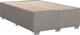 vidaXL Κρεβάτι Κοντινεντάλ με Στρώμα, Taupe, ύφασμα, 120x200 cm