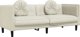 vidaXL Sofa 3-osobowa z poduszkami, kremowa, aksamit
