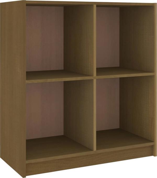 vidaXL Πλευρική ντουλάπα, μέλι καφέ, 70x33x76 cm, μασίφ πεύκο