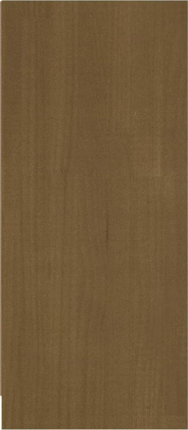 vidaXL Πλευρική ντουλάπα, μέλι καφέ, 70x33x76 cm, μασίφ πεύκο
