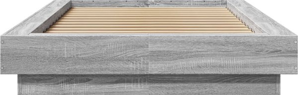 vidaXL Σκελετός Κρεβατιού Sonoma Γκρι Δρυς 90x200 εκ από Ξύλο