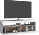 vidaXL Szafki TV με LED, σετ 2 τεμ., γκρι δρυς Sonoma, 60x35x40 εκ.