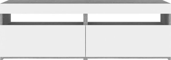 vidaXL Szafki TV με LED, σετ 2 τεμ., γκρι δρυς Sonoma, 60x35x40 εκ.