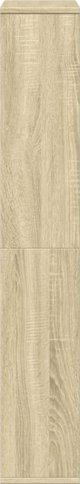 vidaXL Ραφιέρα, δρυς sonoma, 60x20x120 εκ., υλικό ξύλου