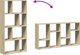 vidaXL Ραφιέρα, δρυς sonoma, 60x20x120 εκ., υλικό ξύλου