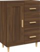 vidaXL Komoda, brazowy dab, 69,5x34x90 cm, material drewnopochodny