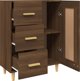 vidaXL Komoda, brazowy dab, 69,5x34x90 cm, material drewnopochodny