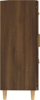 vidaXL Komoda, brazowy dab, 69,5x34x90 cm, material drewnopochodny
