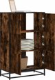 vidaXL Ψηλή Ντουλάπα, Χρώμα Καπνιστή Δρυς, 68x35x106,5 εκ.