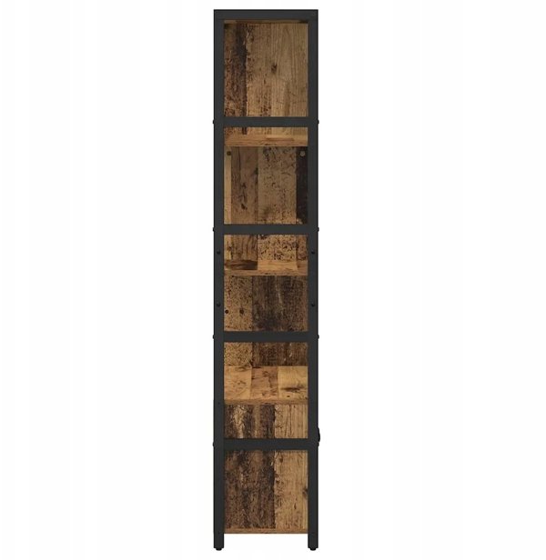 vidaXL Βιβλιοθήκη Ράφι από Παλαιωμένο Ξύλο, 80x30x155,5 εκ.