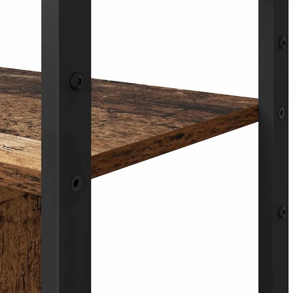 vidaXL Βιβλιοθήκη Ράφι από Παλαιωμένο Ξύλο, 80x30x155,5 εκ.