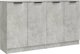 vidaXL Komody, 2 τεμάχια, από χυτό σκυρόδεμα, 60x30x70 cm