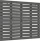 vidaXL Κεφαλάρι κρεβατιού, γκρι, 96x3x91,5 εκ., συμπαγές πεύκο