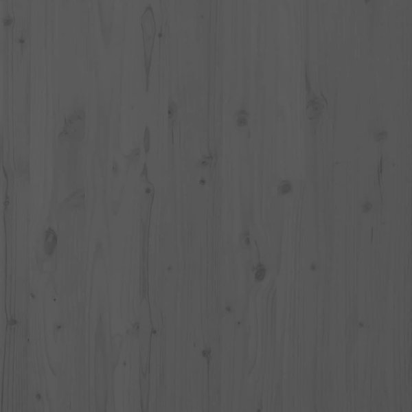 vidaXL Κεφαλάρι κρεβατιού, γκρι, 96x3x91,5 εκ., συμπαγές πεύκο