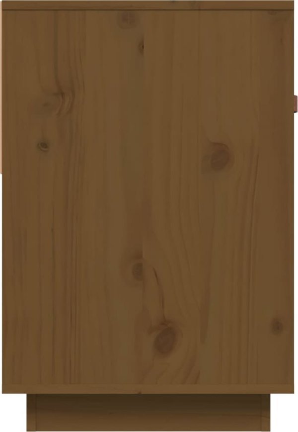 vidaXL Ντουλάπι τηλεόρασης, μέλι καφέ, 90x40x60 εκ, από μασίφ πεύκο