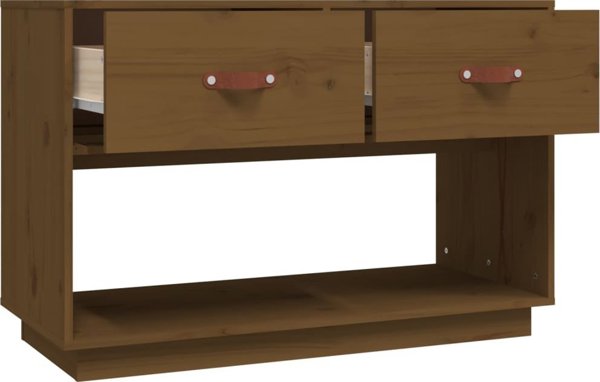 vidaXL Ντουλάπι τηλεόρασης, μέλι καφέ, 90x40x60 εκ, από μασίφ πεύκο