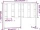 Κεφαλάρι κρεβατιού vidaXL μαύρο 125,5x4x100 cm από μασίφ ξύλο πεύκου