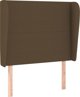 vidaXL Zaglowek uszak skouro kafe 93x23x118/128 cm tkani
