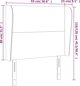 vidaXL Zaglowek uszak skouro kafe 93x23x118/128 cm tkani
