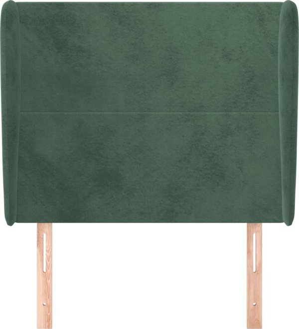 vidaXL Ζαγλόουσκε uszak, σκούρο πράσινο, 93x23x118/128 cm, βελούδο