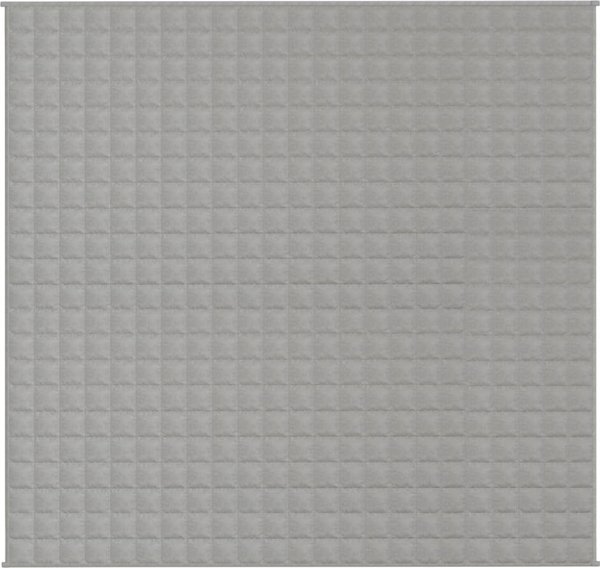 vidaXL Βαρύ Κουβέρτα, Γκρι, 220x230 cm, 11 kg, Ύφασμα