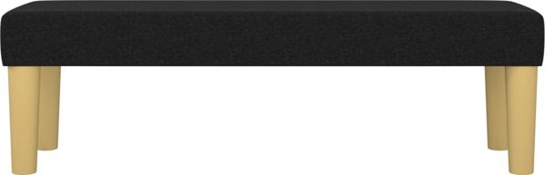 vidaXL Παγκάκι, μαύρο, 100x30x30 εκ., ταπετσαρία με ύφασμα