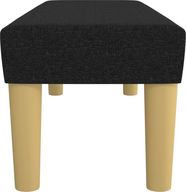 vidaXL Παγκάκι, μαύρο, 100x30x30 εκ., ταπετσαρία με ύφασμα