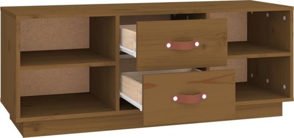 vidaXL Έπιπλο TV, μέλι καφέ, 100x34x40 cm, ξύλο πεύκου