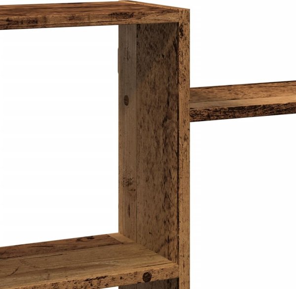 vidaXL Ράφι τοίχου παλαιωμένου ξύλου 159x18x65 εκ.