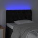 vidaXL Κεφαλάρι κρεβατιού με LED, μαύρο, 80x7x78/88 cm, βελούδο
