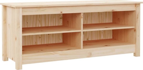 vidaXL vidaXL Szafka na buty, 110x38x45,5 cm, lite drewno sosnowe