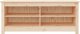 vidaXL vidaXL Szafka na buty, 110x38x45,5 cm, lite drewno sosnowe
