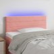 vidaXL vidaXL Κεφαλάρι κρεβατιού με LED ροζ βελούδο 100x5x78/88 cm