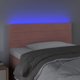 vidaXL vidaXL Κεφαλάρι κρεβατιού με LED ροζ βελούδο 100x5x78/88 cm