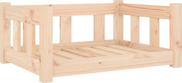 vidaXL vidaXL Legowisko dla psa, 65,5x50,5x28 cm, lite drewno sosnowe