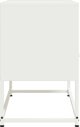 vidaXL Έπιπλο τηλεόρασης λευκό, 68x39x60,5 cm, ατσάλινο
