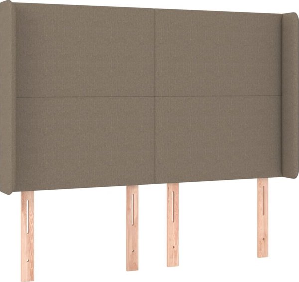 vidaXL Κρεβάτι κοντινένταλ με στρώμα ταουπέ 140x200 cm, ύφασμα