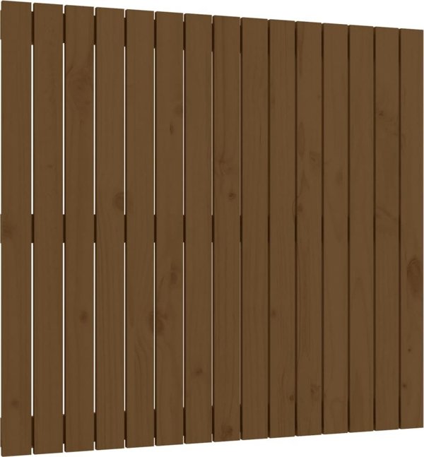 vidaXL Κεφαλάρι κρεβατιού, μελί καφέ, 95,5x3x90 cm, πεύκο
