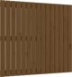 vidaXL Κεφαλάρι κρεβατιού, μελί καφέ, 95,5x3x90 cm, πεύκο