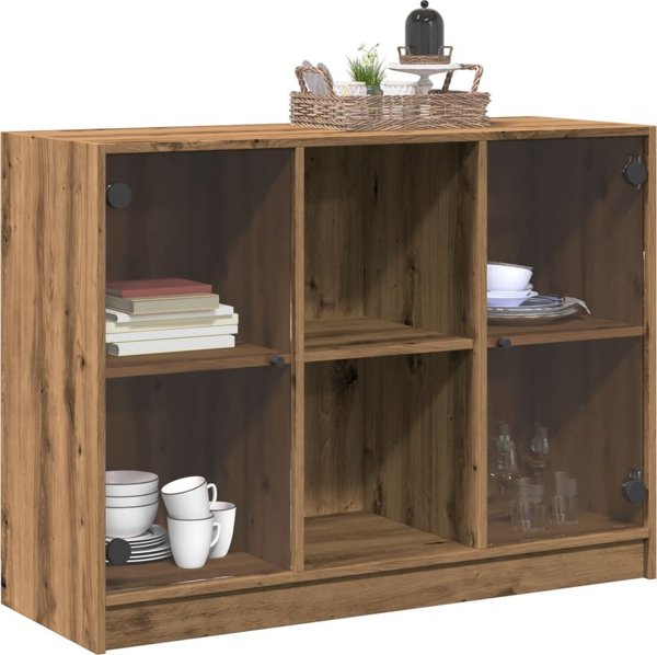 vidaXL Ντουλάπι, δρυς artisan, 102x37x75,5 εκ, από ξύλο