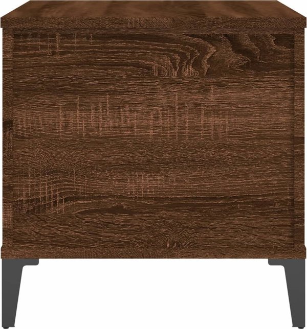 vidaXL Τραπεζάκι σαλονιού, καφέ δρυς, 60x44,5x45 εκ.