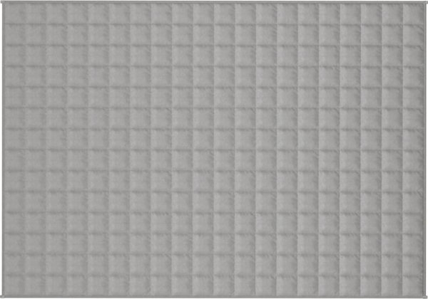 vidaXL Βαρυτική Κουβέρτα, Γκρι, 140x200 εκ, 6 κιλά, Ύφασμα