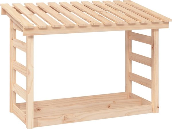vidaXL Σταντ για ξύλα καυσίμου, 108x64,5x78 cm, πεύκο
