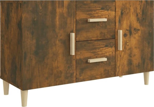 vidaXL Κομότα καπνιστής δρυς 100x36x60 cm από μοριοσανίδα