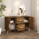 vidaXL Κομότα καπνιστής δρυς 100x36x60 cm από μοριοσανίδα