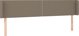 vidaXL Κεφαλάρι κρεβατιού με LED, ταουπέ, 203x16x78/88 cm, ύφασμα