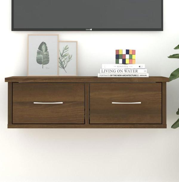 vidaXL Επιτοίχια ντουλάπα, καφέ δρυς, 60x26x18,5 εκ.