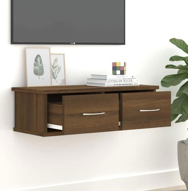 vidaXL Επιτοίχια ντουλάπα, καφέ δρυς, 60x26x18,5 εκ.