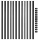 vidaXL Στύλοι Περίφραξης Γκρι 120 cm, Σετ 12 Τεμαχίων